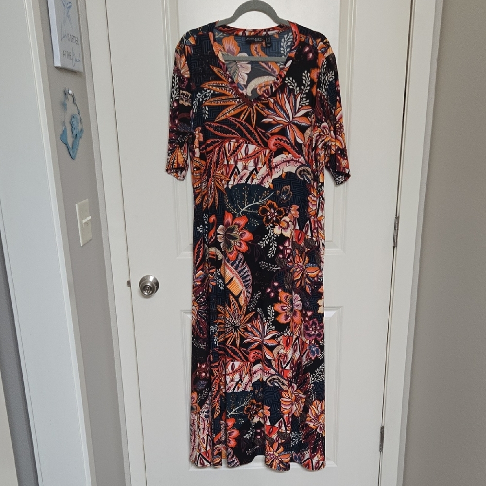 Attitudes by Renee Vibrant Floral Maxi Dress